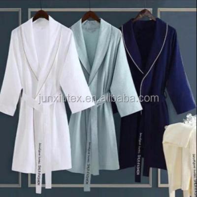 China Cheap blue QUICK DRY cotton velor bathrobes for sale