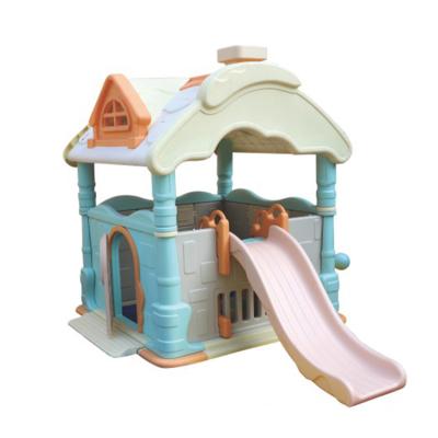 China HDPE Small Safety Playhouse Children's Room Indoor Outdoor Plastic Playhouse With Slide for sale