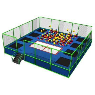 China With Protective Net Cheap Small Size Trampolines With Foam Pit For Sale, Square Gymnastics Trampolines for sale