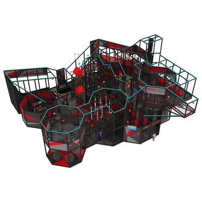 China Indoor Plastic Gym Jungle Playground Kids Amusement Park City Amusement Park Playground With Adventure Climbing Structure for sale