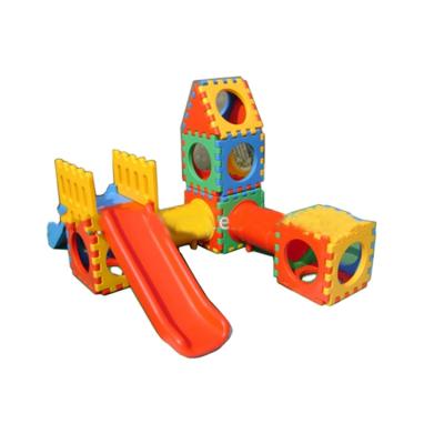 China HDPE Climber Kindergarten Preschool Kids Plastic Slide, Indoor Plastic Safety Play House for sale