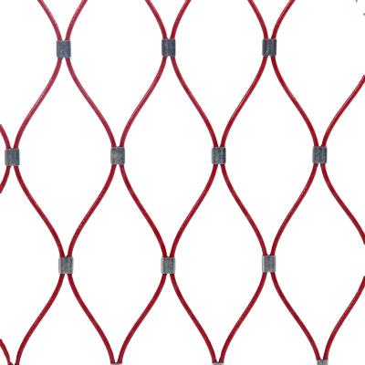 China Plain Weave Stainless Steel Strong Flexible Decorative Rope Mesh Fence for sale