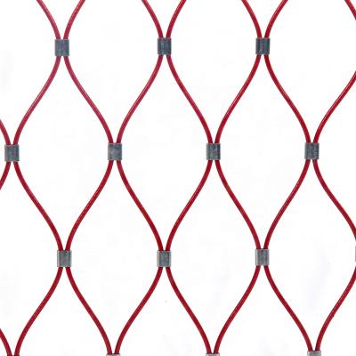 China Handcrafted Building Flexible Architectural Facade Stainless Steel Wire Rope Mesh Netting Flexible Balustrade Mesh for sale