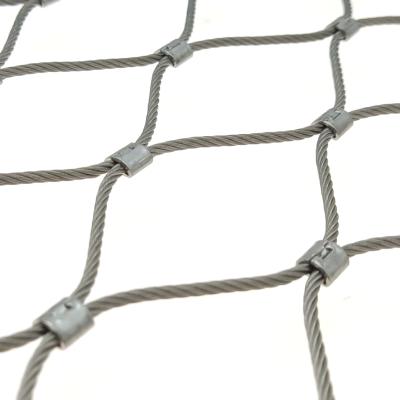 China High Durability Cable Net / Hand - Woven SS Containment Mesh for sale