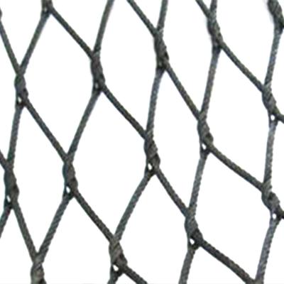 China High Durability Customized Ringed Type Black Oxide Rope Mesh Zoo Fencing Steel Wire Mesh For Aviary for sale