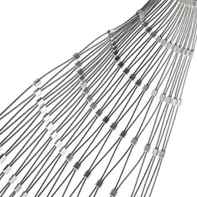 China High Durability Secuiry Flexible Stainless Steel Wire Mesh For Deck And Pool Fence for sale