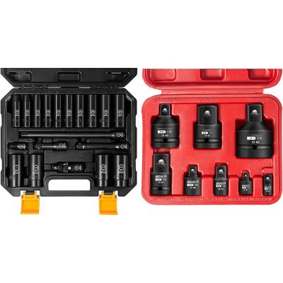 China Multi Fuction Tool 27 Piece Set, Including SAE 1/2 inch deep impact socket set, 1/4