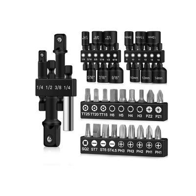 China Multi Fuction Tool Cheap 34 PCS Premium Screwdriver Bit Set Magnetic Nut Driver1/4