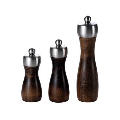 China High Quality Viable Grinder Wooden Metal Salt Sea Spice Crank Core Grinding Pepper Grinder for sale