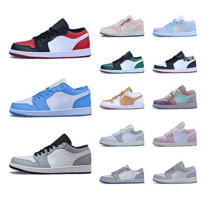 China Cushioning Hot Air 1 Men Leather Women High Low White Black Fashion Sports Skateboarding Sneakers Shoes Walking Style Shoes New for sale