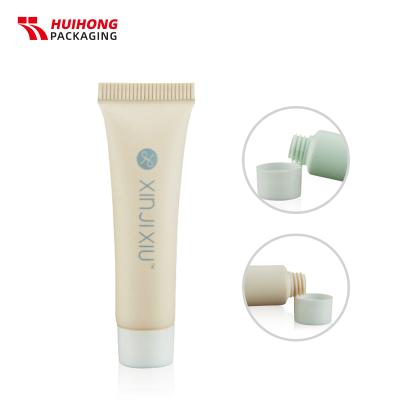 China D16 5ml Two Color Sugar Cane Flat Tubes Biodegradable Lip Balm Squeeze Tube Custom Cosmetic for sale