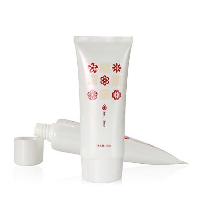 China 100ML Cosmetic White Matte Tube With Screw Top Custom Empty Hand Cream Squeeze Eco-Friendly Lid for sale