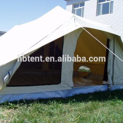 China Extended Type Warm Double Cover Roman Tent Tent For Winter With Wind Proof Door Cotton Canvas Roman Tent for sale