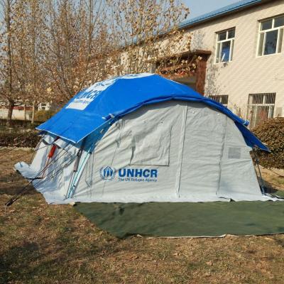 China Extended Type Un Relief Tent 18.5m Family Self Standing Tent for sale