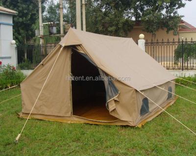 China Extended type 12sqm shape 4*3m cotton canvas cotton square hunting tent outdoor luxury camping tent safari tent for sale