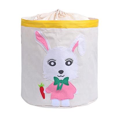 China Viable Custom Cute Portable Cartoon Kids Toys Storage Box Dirty Tissues Laundry Hamper For Sale for sale