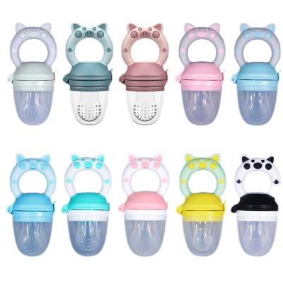 China Hotsale BPA Free Feeder Pacifier Feeder Fresh Food Infant Baby Fruit Teething Toy Children Silicone Pouches For Toddlers for sale