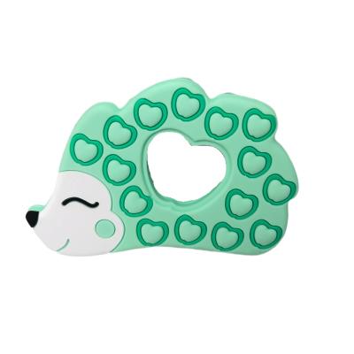 China Soft Toy Baby Soft Toy Silicone Teethers Bpa Teething Toy Animal Hedgehog Soft Baby Teethers Free for sale