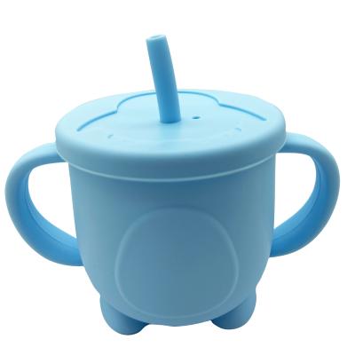 China BPA Free Durable Using Kids High Quality Silicone Baby Sippy Cup for sale