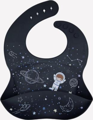 China 2021 New Design BPA Free High Quality Food Grade Cartoon Printing Silicone Baby Bowl Spoon Bib for sale