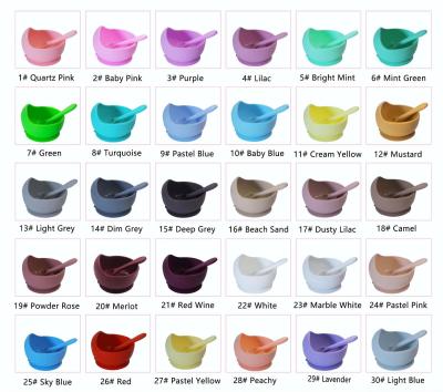 China BPA Free Professional Manufacturing High Quality Silicone Baby Suction Bowl Silicone Baby Dish for sale