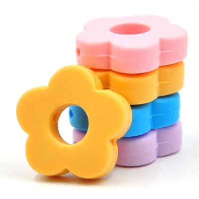 China Baby Teething Newest Custom Round Star Beads Cheap Silicone Beads bpa 15mm free silicone bead bracelets for sale