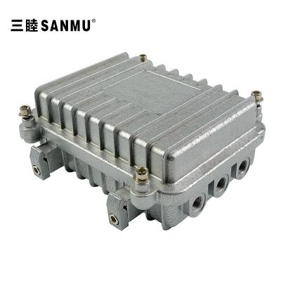 China Outdoor Aluminum Waterproof Electronic Equipment Amplifier Enclosure Junction CATV Polyester Box A-03A-B: 160*110*60MM for sale