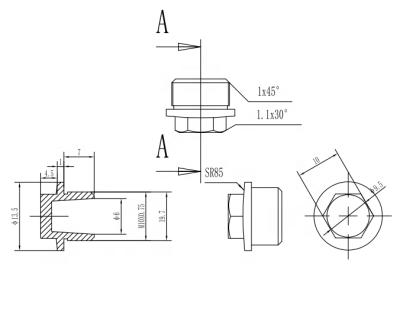 China M10 M12 5/8-24 Aluminum Aluminum Socket for sale