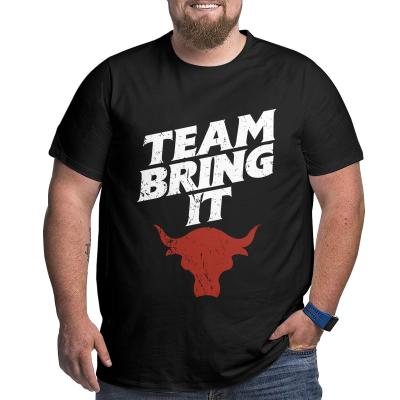 China Team Bring It Viable Project Brahma Bull - Rock 6xl Plus Size T-Shirt For Father Mens Big Man Apparel Gifts The Big Workout Tall Shirts for sale