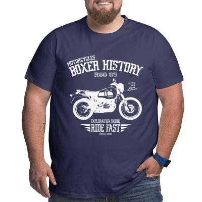 China BMW R80 GS Adventure Boxer Style Motor Motorrad Cotton Sustainable T-Shirts For Big Big Man Oversized Plus Size Top Tee Loose Top Big for sale