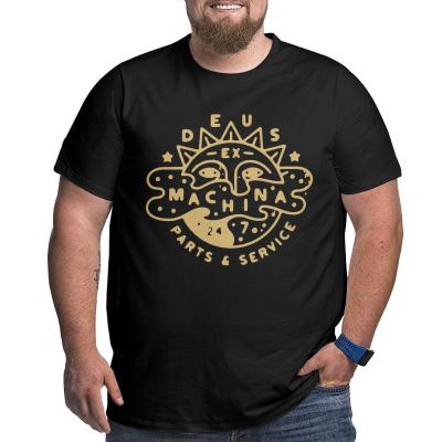 China DEUS Parts Service 100% Cotton Sustainable T Shirts For Big Man Oversized Tall Plus Size Tee Top Men's Loose Top Large for sale