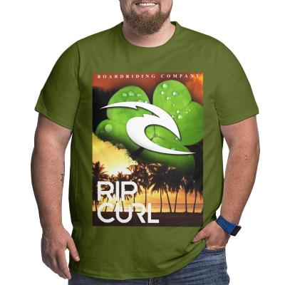 China Durable Rip Seaside Sunset Landscape Buckle Mens T Shirts Plus Size Oversized Cotton T Shirts For Big Man Summer Shorts Sheaths Tops for sale