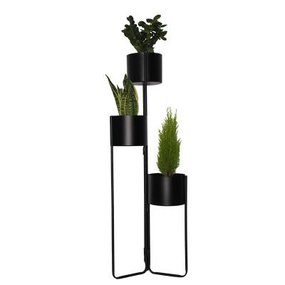 China Black Flower Stand Plant Stand China Flower Stand Casual Iron Wire Rack Plant Outlet Floor Stand Nordic Style for sale