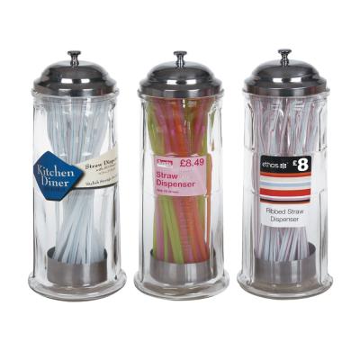 China Viable Wholesale Glass Drinking Straw Dispenser With Drinking Straw for sale