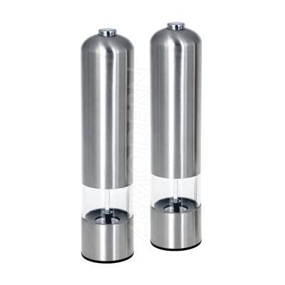 China Sustainable Electric Salt and Pepper Grinder Mill Electric Salt and Pepper Mill Ceramic Grinder Salt and Pepper Set for sale