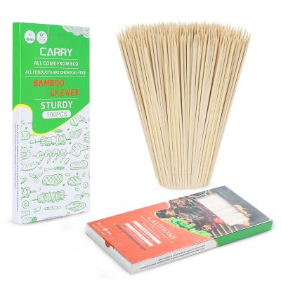 China Eco-Friend Premium Quality Easily Cleaned Disposable Bamboo Skewer BBQ Sticks Ready To Ship In Bulk CARRY Brand BBQ Skewer for sale