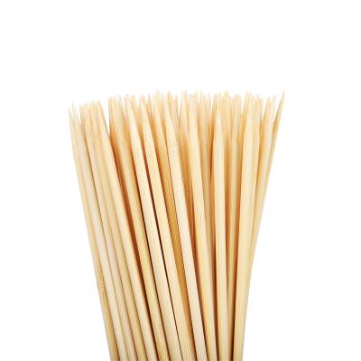 China Best Selling Bamboo Skewers Easily Cleaned Color Disposable Bamboo Cutlery For BBQ for sale