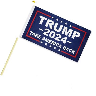 China Easily Cleaned In Stock Factory Direct Handmade American Flag 2024 Bamboo Toothpick Flag Sticks for sale