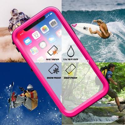 China For iPhone Xs 5.8 inch waterproof case, fully sealed protective case with built-in screen protector for iPhone X/Xs 150.4*77.7*12.3mm for sale