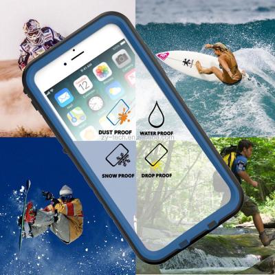 China TPU/PC/PET Waterproof Case for iPhone 8 plus 7 plus, Hot Selling Slim Design Built in Screen Protector Water Resistant Shockproof Case for for sale