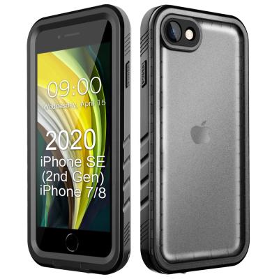 China Full Body Rugged Waterproof Case For iPhone SE 2020 / iphone 7 / iphone 8 152*78.5*12.9mm for sale