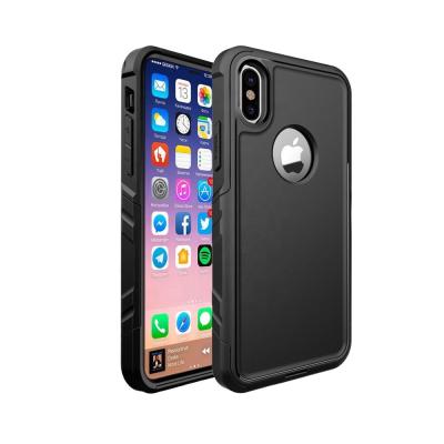 China Shockproof Cell Phone Case For iPhone XS , 2 Layer Rugged Case For Phone X XS SPC-IX/XS for sale