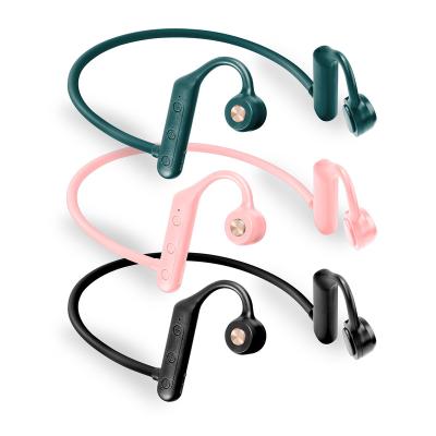 China Neckband Bone Conduction Earphone Earphone Sports Waterproof Earbuds Wireless Headset For Smartphone for sale