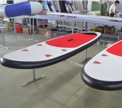 China Durable Inflatable Red Paddleboards for Summer Beach Surfing for sale