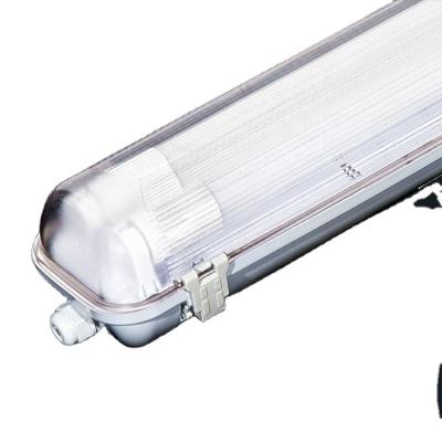 China WAREHOUSE LED Light Fixture T8T5 2*36W 2*28W Waterproof Fluorescent ABS PC Fluorescent Fixture Tri Low Coverage Vapor Proof Tri Base LED IP65 for sale