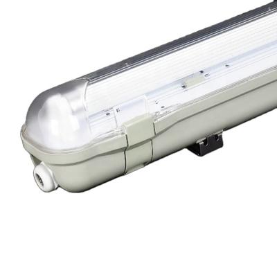 China WAREHOUSE LED T8 T5 IP65 waterproof fluorescent light fixture triproof light fit for outdoor use for sale