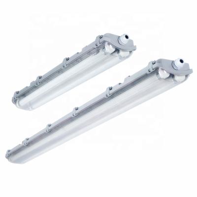 China WAREHOUSE Hot Sale 1.2M 4FT Led Outerdoor IP65 T8 Tri-proof Light Housing Waterproof Linear Batten Light Fixture Lighting Fixture for sale