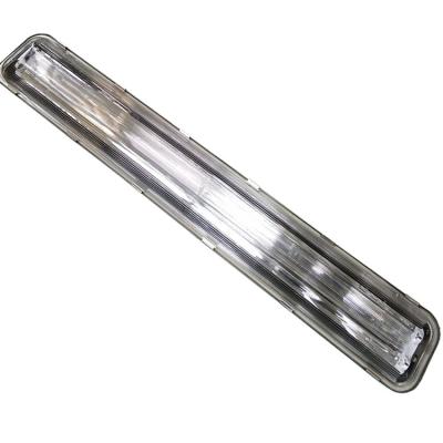 China WAREHOUSE Tri-proof Double T8 Tube Steel Waterproof Linear Led Light IP65 40w IP65 Waterproof Lamp Fixture for sale