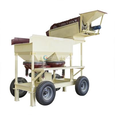 China Alluvial fine gold ore reclamation machine small portable gold processing plant for alluvial gold washing plant for sale