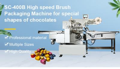 China SC-400B Special shape chocolate foil wrapping machine for sale